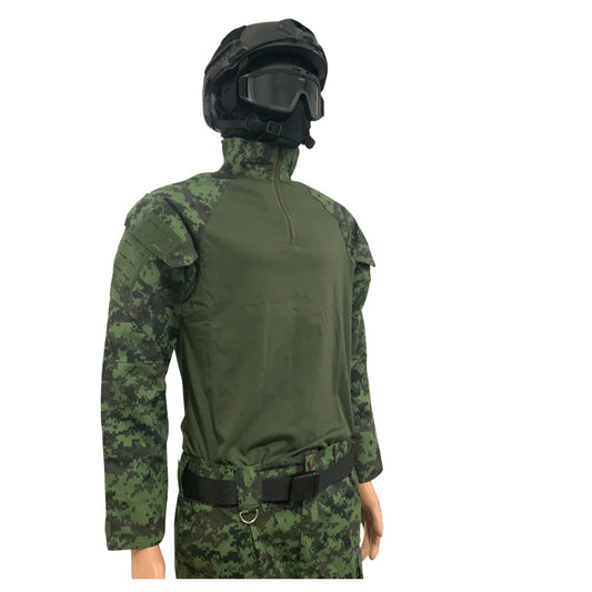 Uniforme táctico camuflaje pixelado: camisa y pantalón ripstop