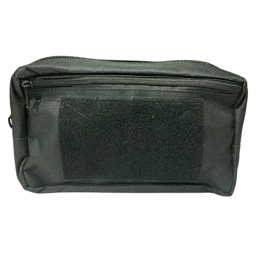 Pouch táctico MOLLE de nylon con bolsillo frontal y velcro para parches
