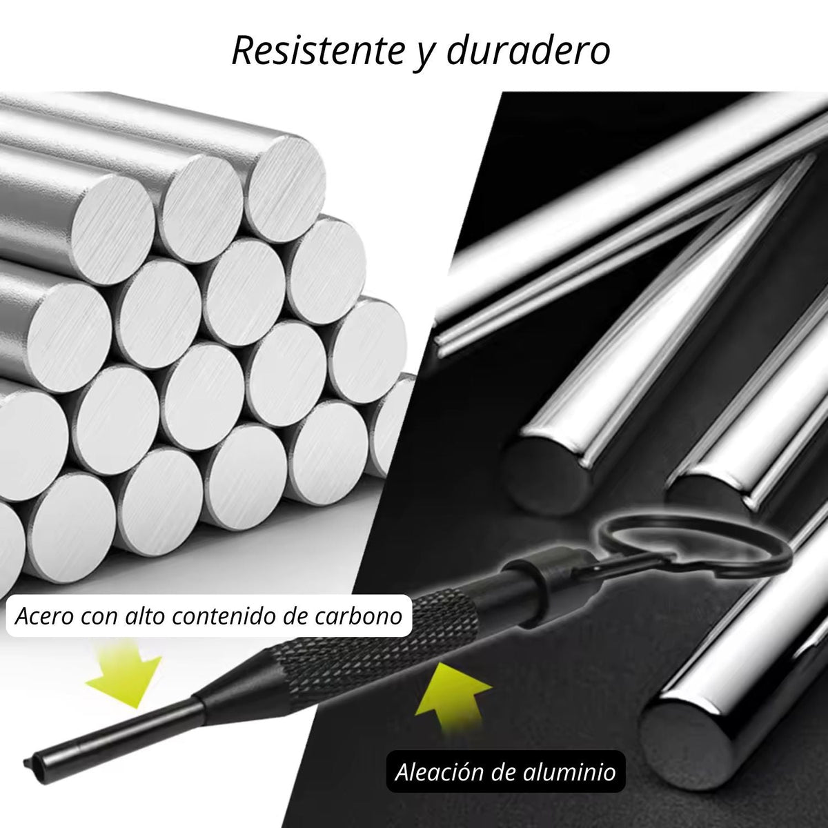 Llave universal para esposas estándar de acero al carbono con argolla - foto 6