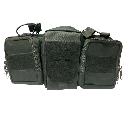 Pouch portacargadores MOLLE de corte láser, 34 x 16 cm con solapa de velcro