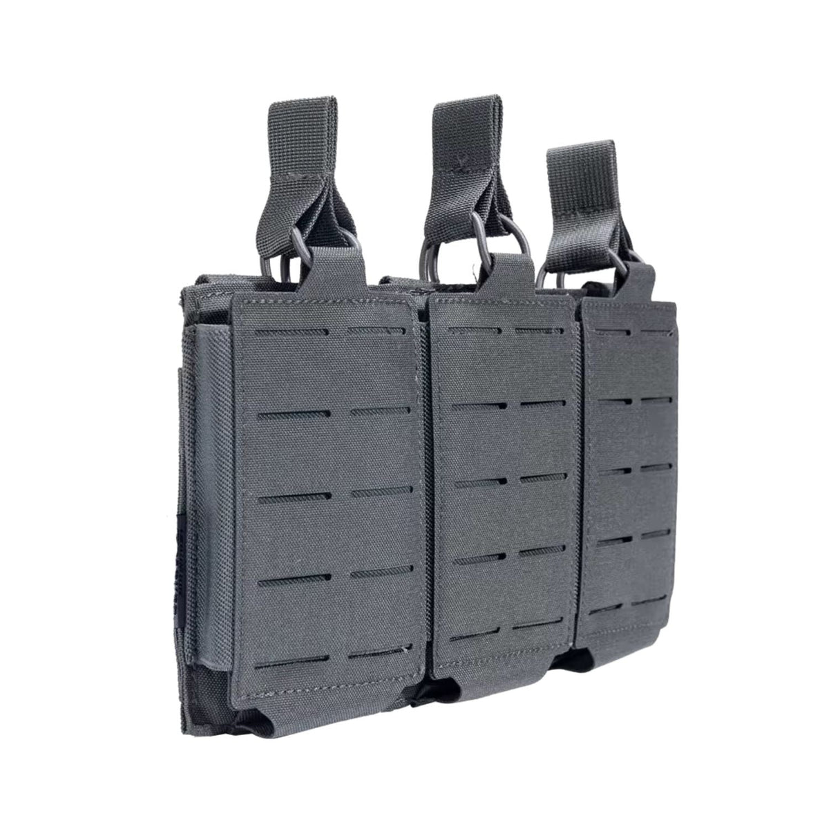 Portacargador triple MOLLE de corte láser para cargadores M4 de 5.56 mm