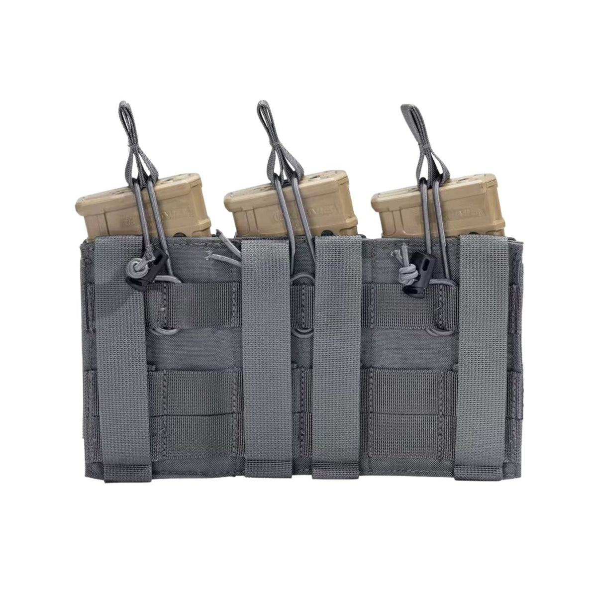 Portacargador triple MOLLE de corte láser para cargadores M4 de 5.56 mm - foto 3