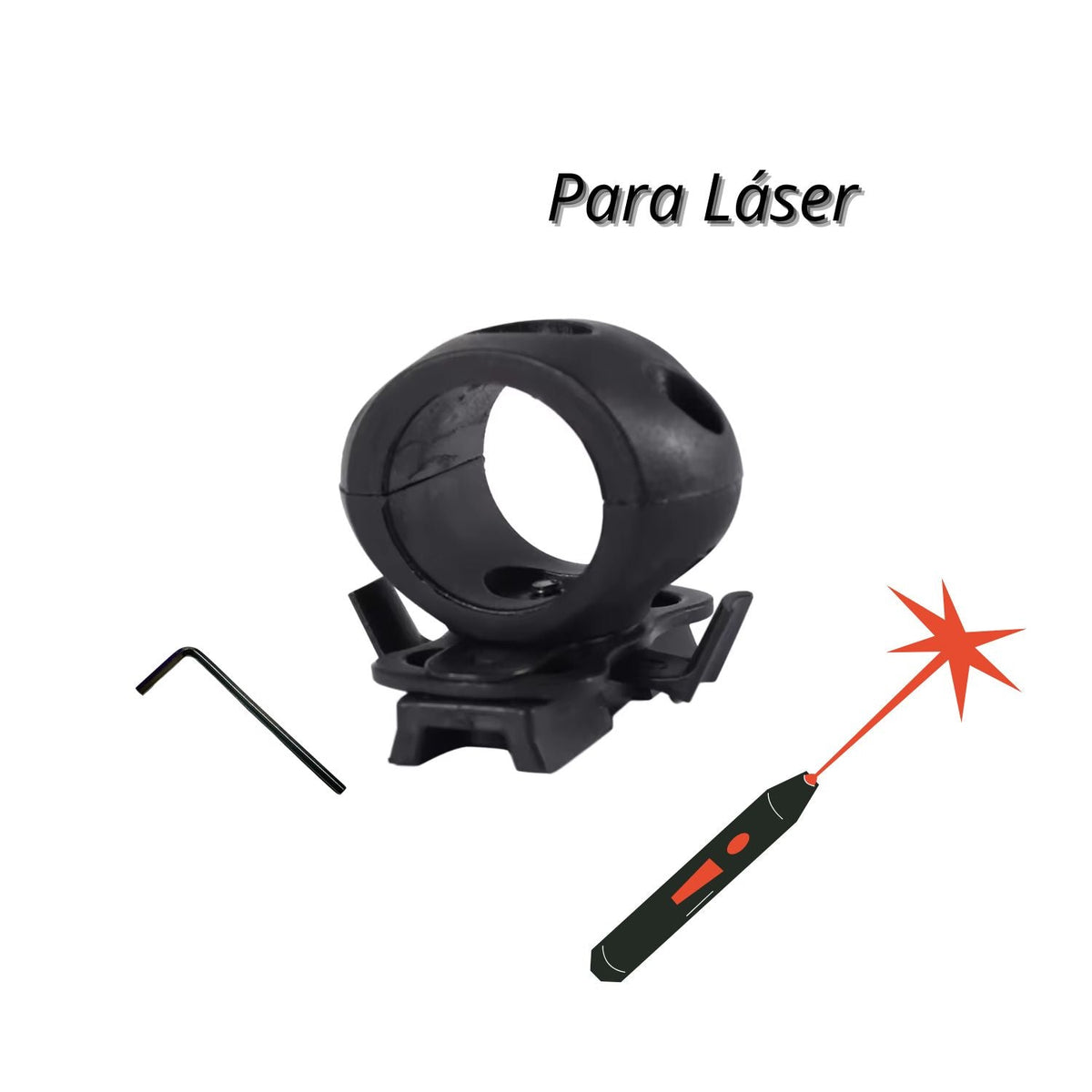 Soporte Picatinny con abrazadera para lámpara o láser SN014 - foto 8