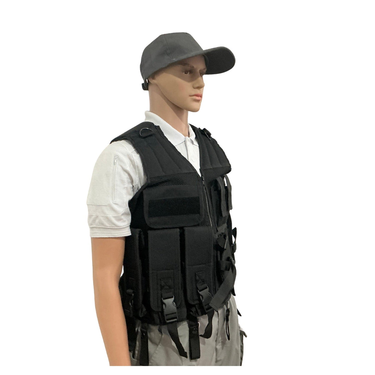 Chaleco táctico premium MOLLE con malla transpirable y varios compartimentos - foto 6