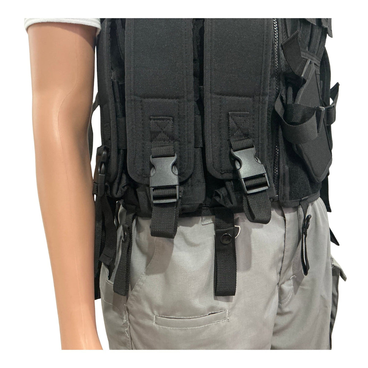 Chaleco táctico premium MOLLE con malla transpirable y varios compartimentos - foto 3