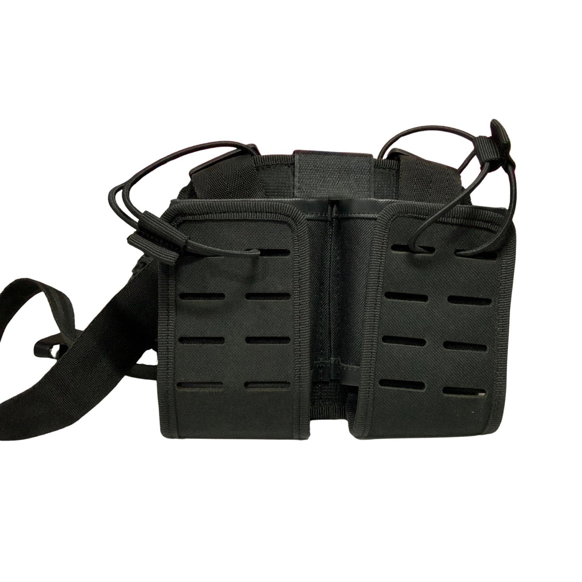 Piernera doble portacargador MOLLE de nylon 1000D con base rígida de ABS