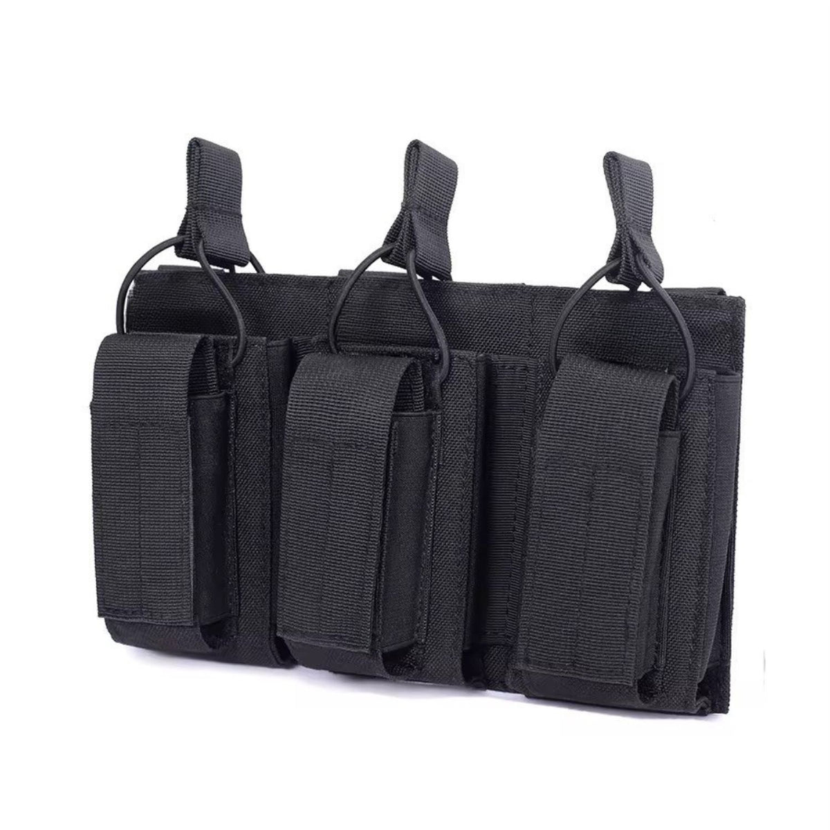 Portacargadores triple MOLLE de nylon para airsoft