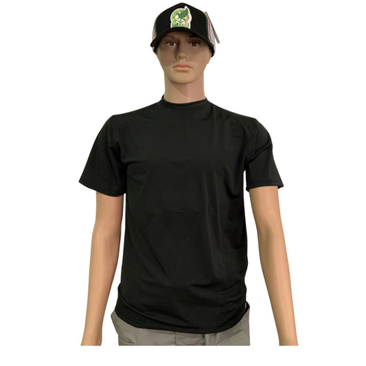 Playera deportiva de licra de manga corta para hombre