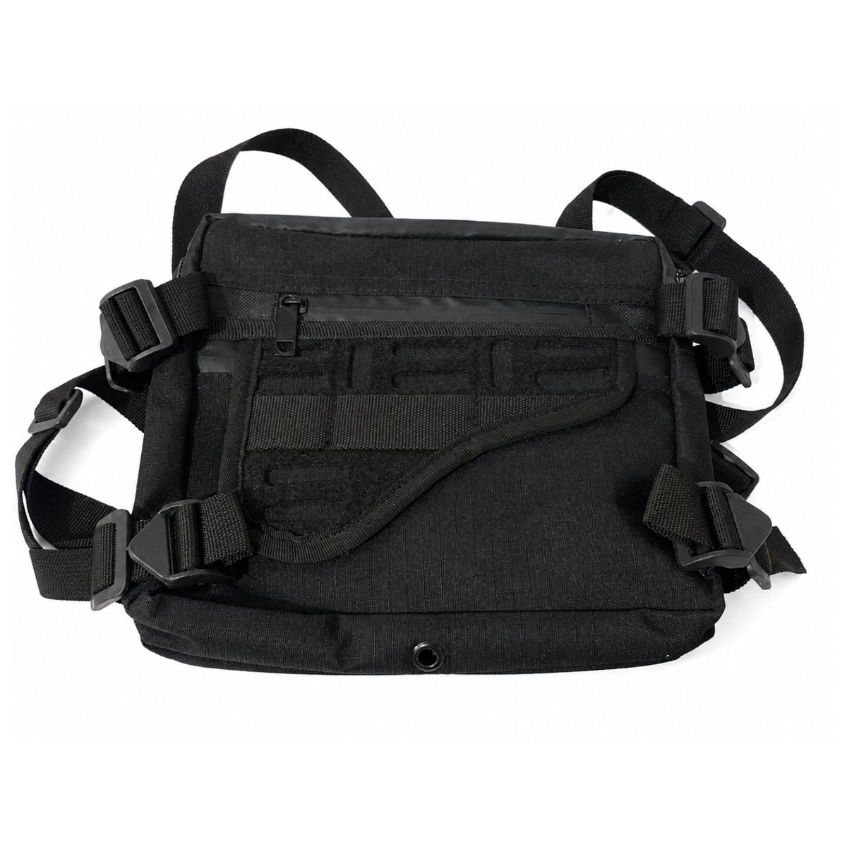 Pechera táctica tipo chest rig con sistema MOLLE y bolsillos (SN275)