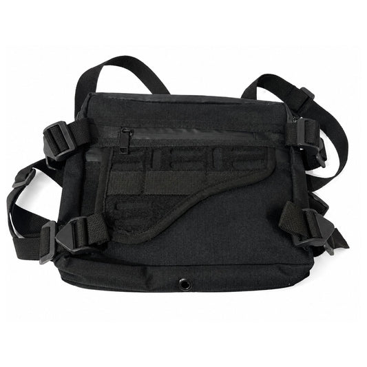 Pechera táctica tipo chest rig con sistema MOLLE y bolsillos (SN275)