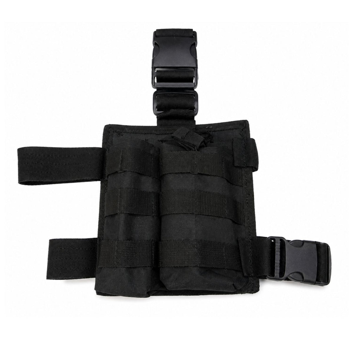 Panel táctico de pierna con doble porta cargador y sistema MOLLE (SN280)