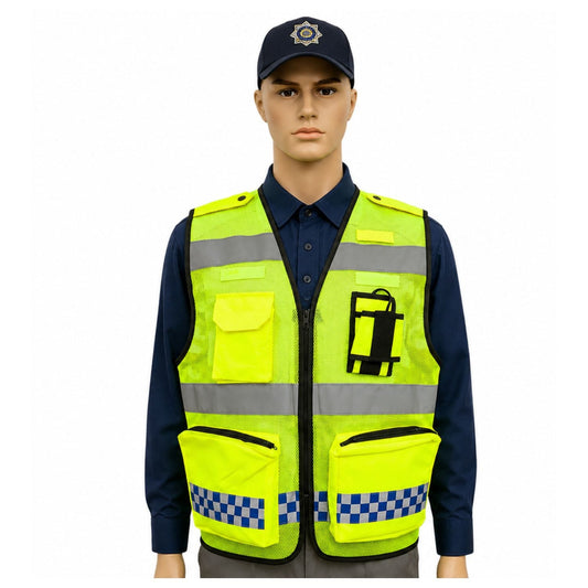 Chaleco reflectante de malla transpirable para tránsito y seguridad vial (SN286)