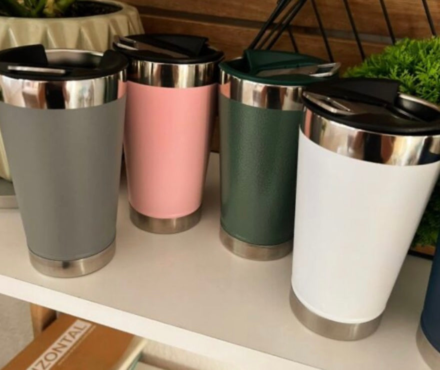 Vaso térmico de 500 ml con destapador integrado SS037