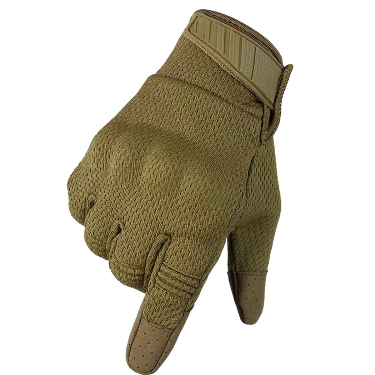 Guantes táctiles de dos dedos con protección de nudillos y ventilación
