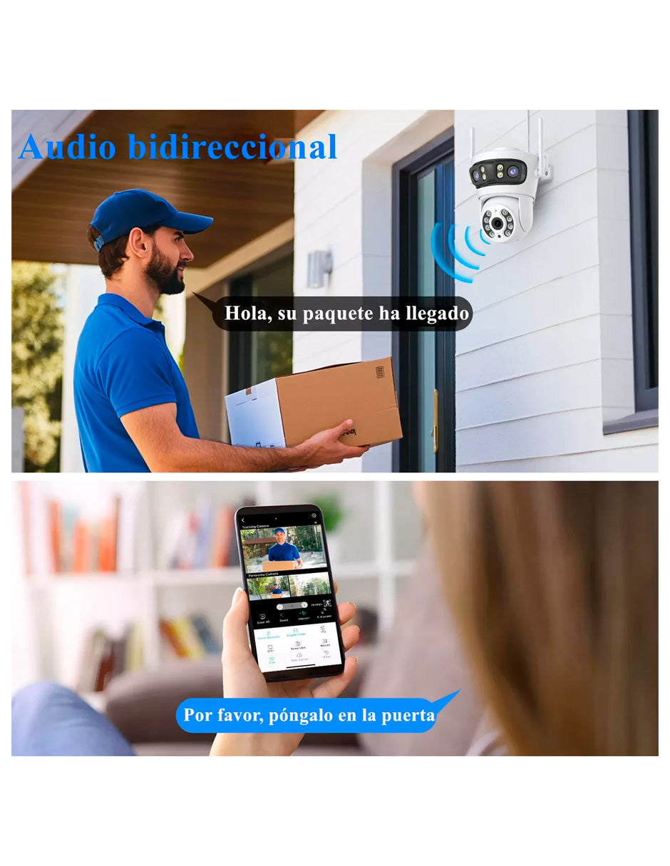 Cámara De Seguridad Petukita Box STAR3L01 Full HD/Wifi Exterior con Tres Lente