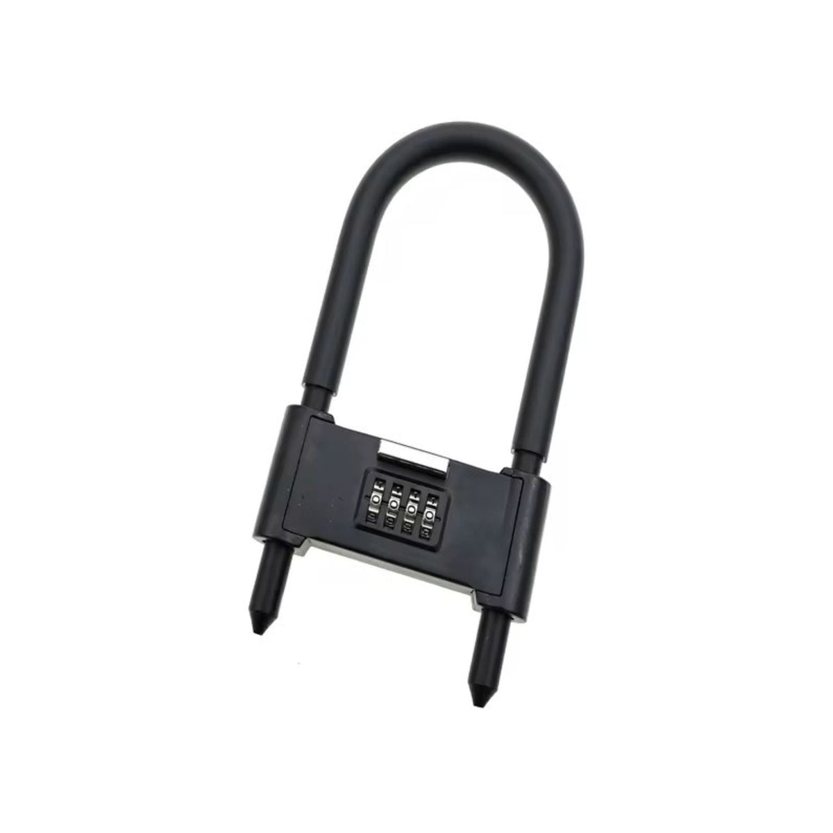 Candado U-lock de combinación de 4 dígitos para bici, scooter y rejas