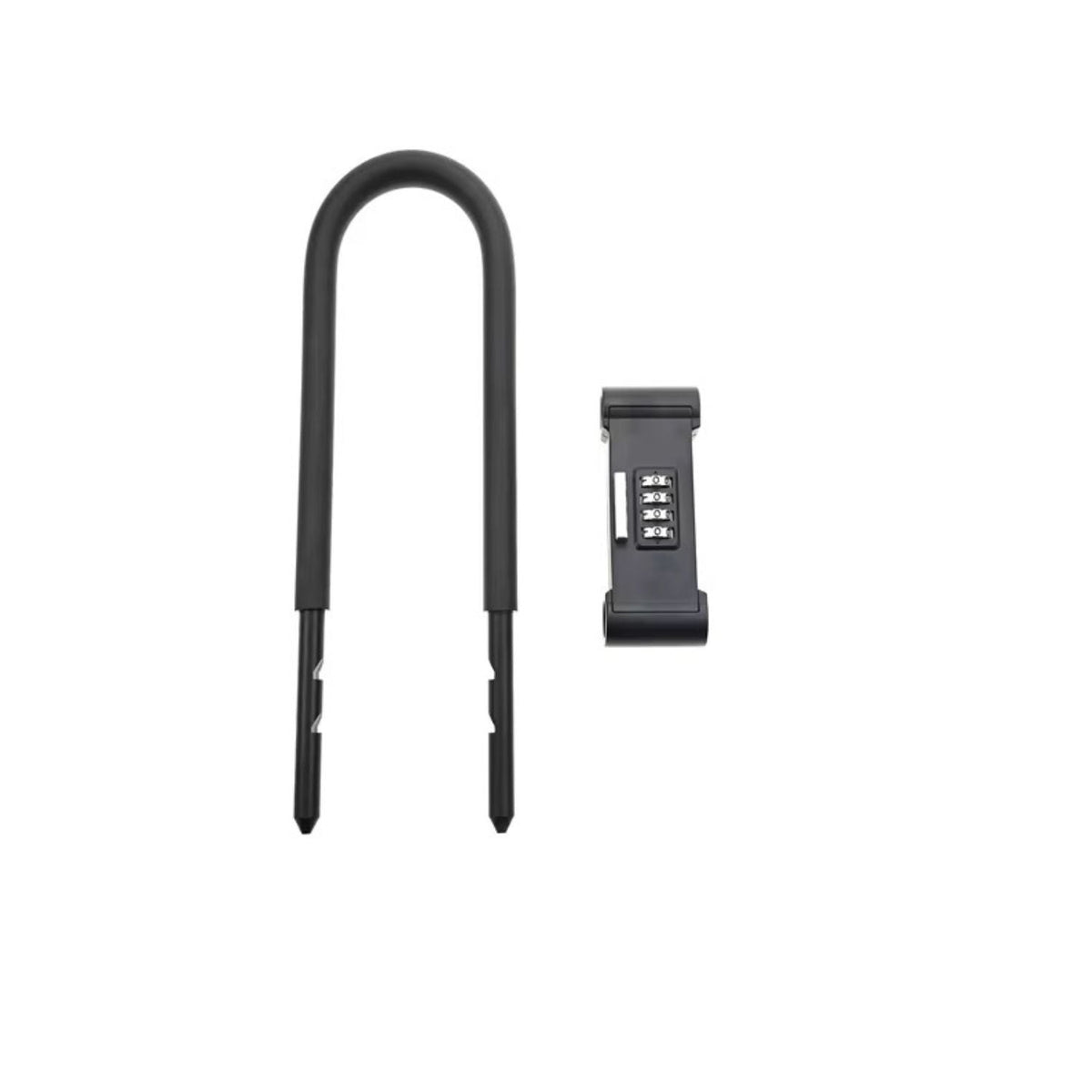 Candado U-lock de combinación de 4 dígitos para bici, scooter y rejas - foto 4