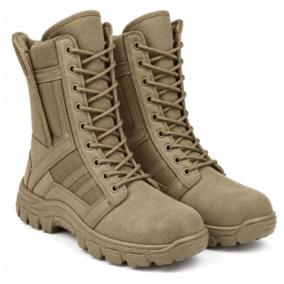Bota táctica larga estilo SWAT de caña alta, antiderrapante, en negro o kaki - foto 2