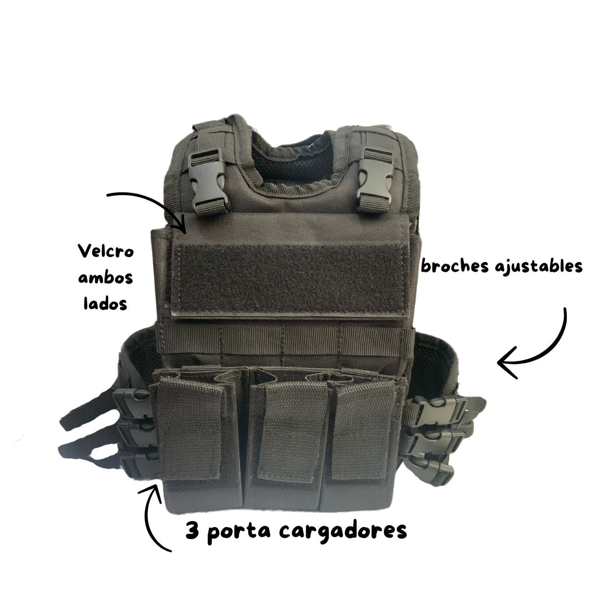 Chaleco táctico infantil para bebé con porta cargadores SN172 - foto 4