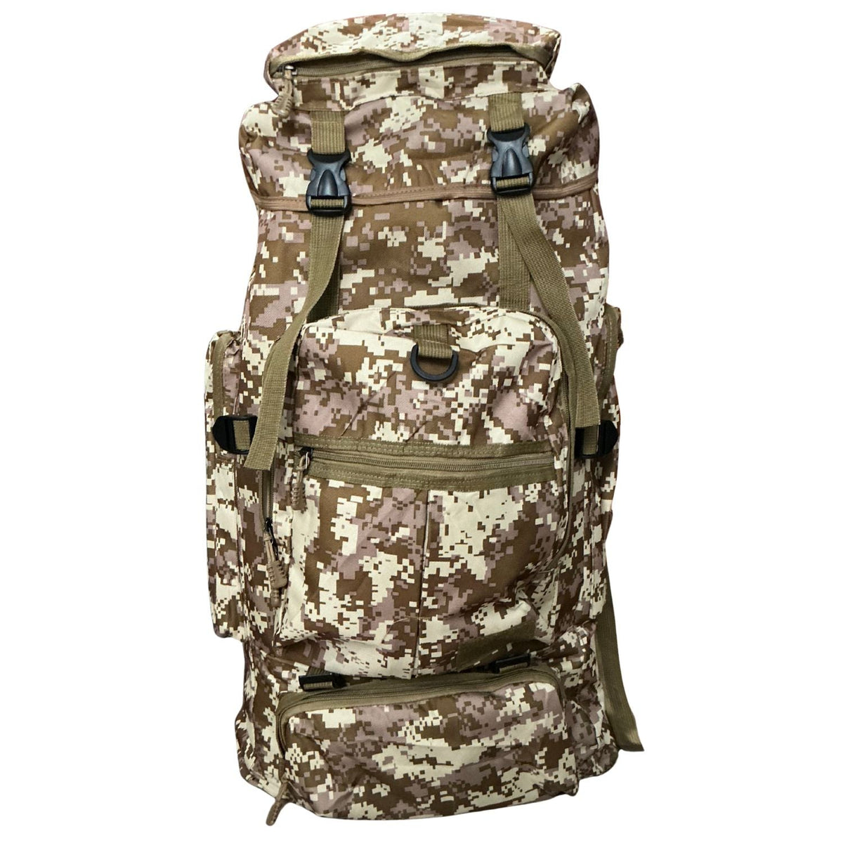Mochila de senderismo de 75 litros con soporte de aluminio e impermeable