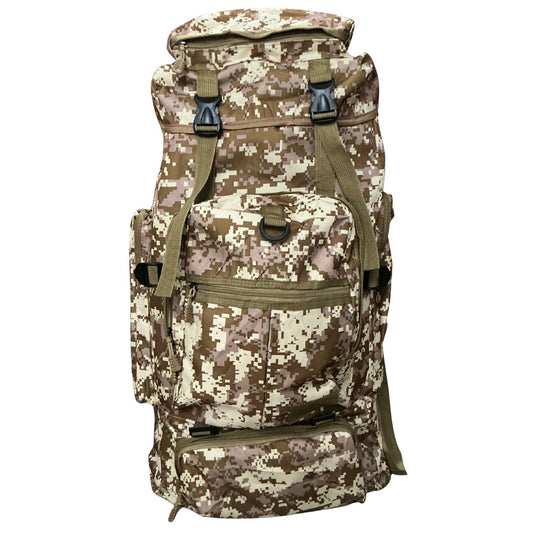 Mochila de senderismo de 75 litros con soporte de aluminio e impermeable