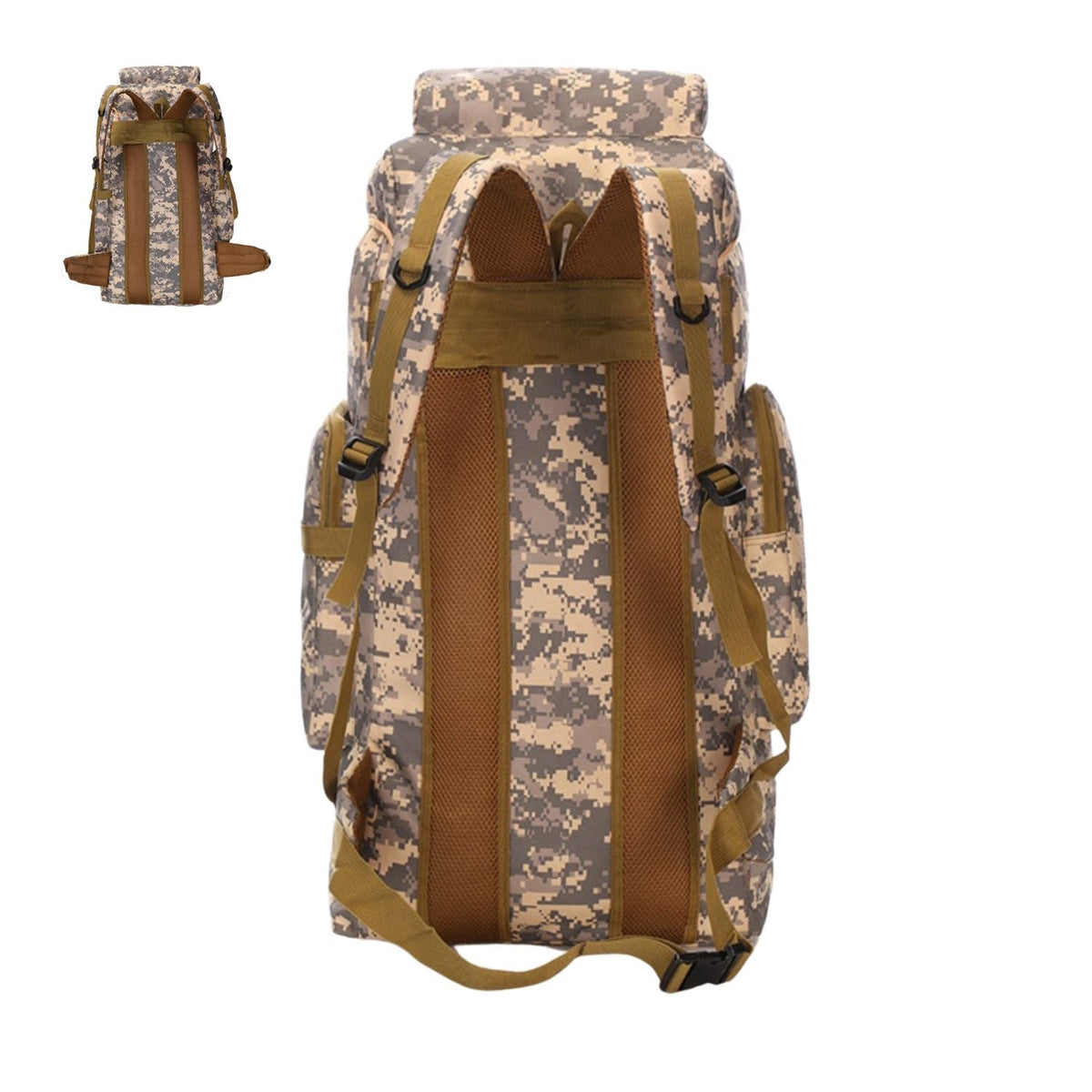 Mochila de senderismo de 75 litros con soporte de aluminio e impermeable - foto 5