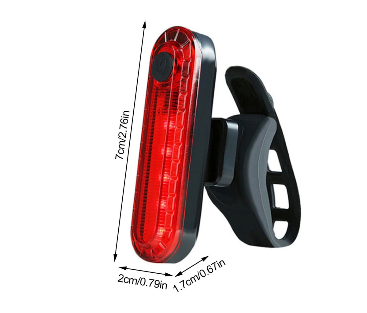 Luz trasera roja para bicicleta con USB T056 - foto 2
