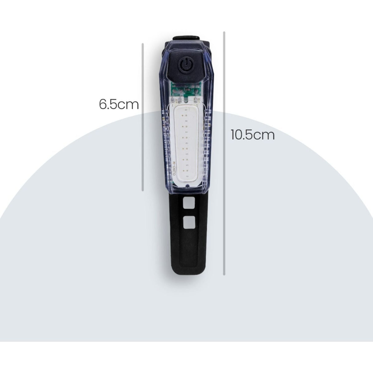 Luz trasera recargable para bici con efecto patrulla T1608AC - foto 2