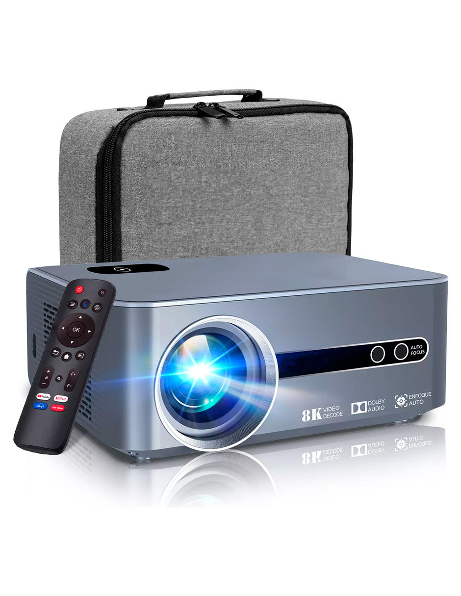 Combo Proyector Petukita Box T1 con Android 9.0 + Bocinas Con Luces Rgb Led