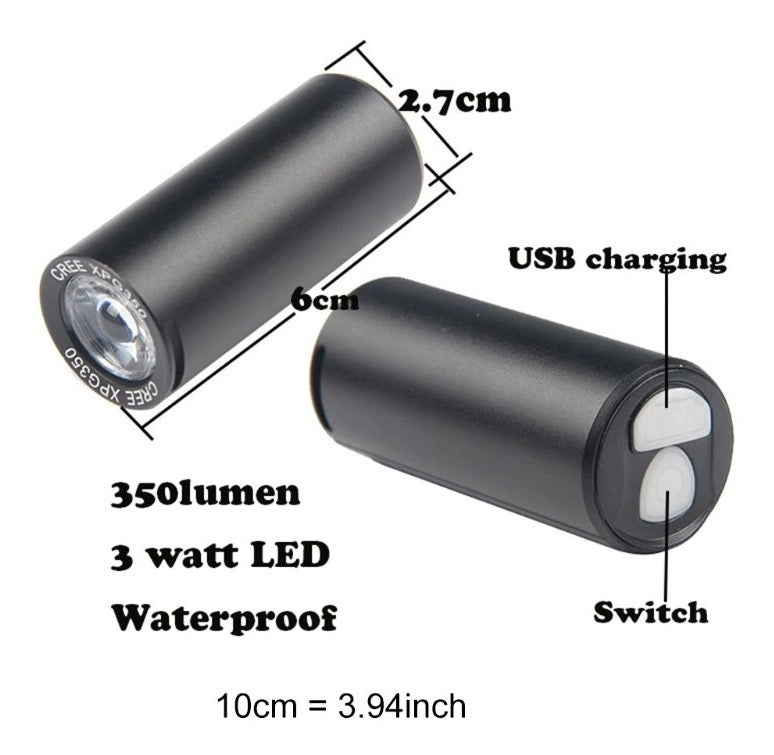 Linterna LED recargable por USB de 350 lúmenes y 4 modos, modelo T2289 - foto 4