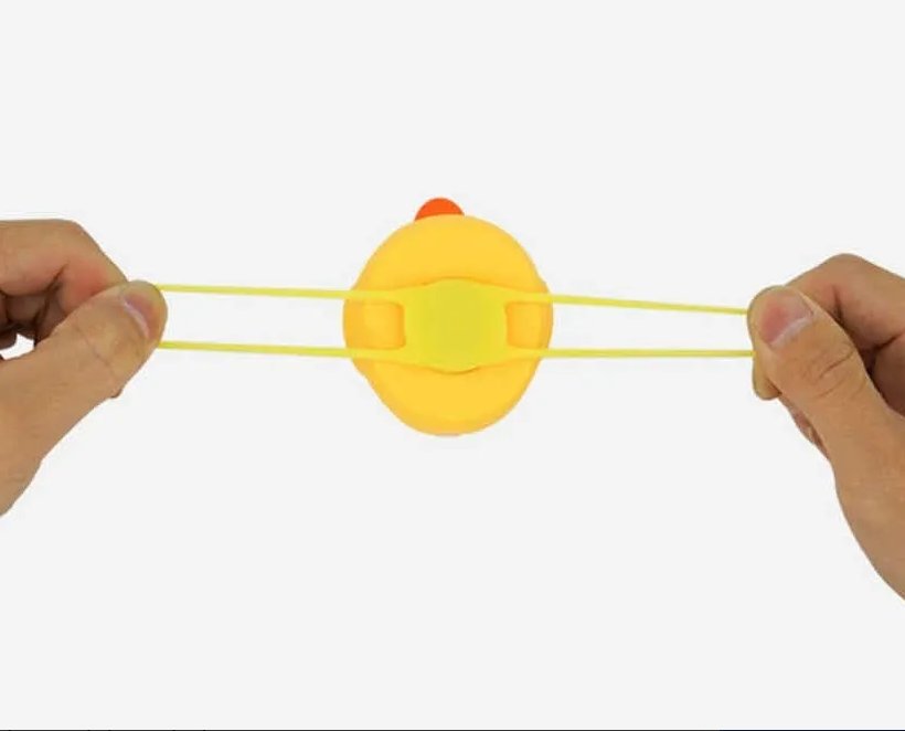Muñequito con casco y luz LED para bici o moto, con silbato - foto 5