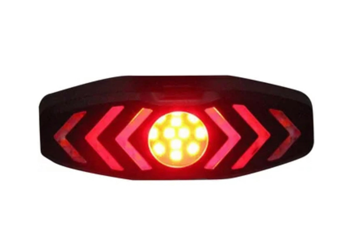 Luz trasera LED para bicicleta con direccionales y control inalámbrico T5508 - foto 6