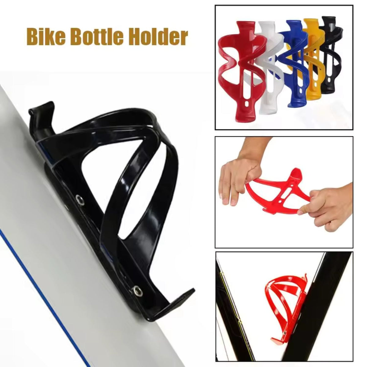 Portabidón universal de plástico reforzado para bicicleta, ligero - foto 2