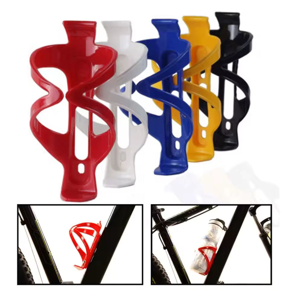 Portabidón universal de plástico reforzado para bicicleta, ligero - foto 4