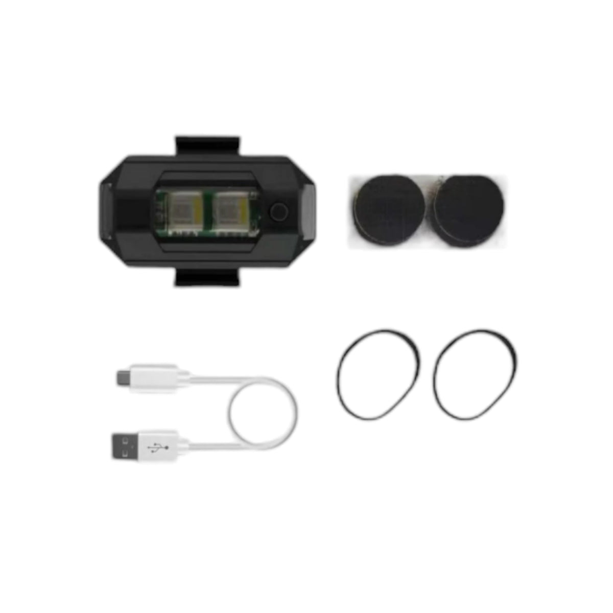 Mini luz LED estroboscópica en blanco, rojo y verde, modelo T968 - foto 4