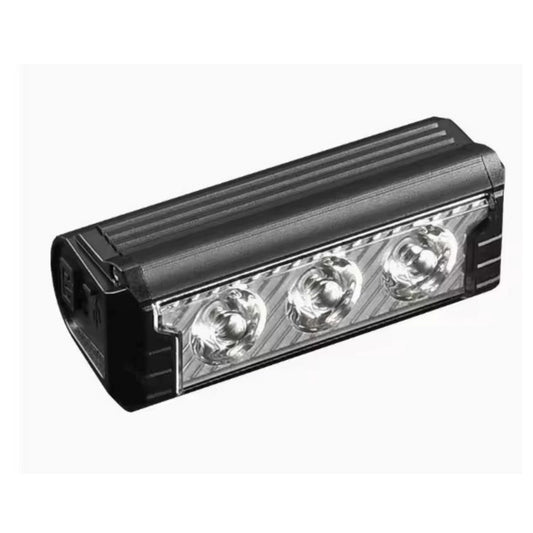 Lámpara frontal LED para bici de 1200 lm con luz ámbar y carga USB-C