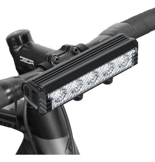 Luz frontal para bicicleta de 6000 lúmenes con 5 LED