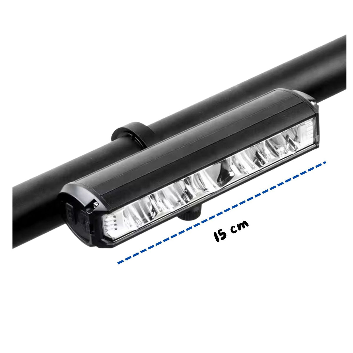 Barra de luz LED USB-C con indicador de batería para bici y moto - foto 3