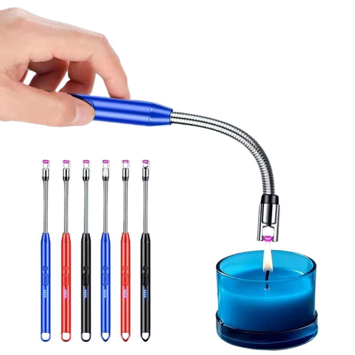 Encendedor eléctrico de arco con cuello flexible 360° y USB (TC3043) - foto 2