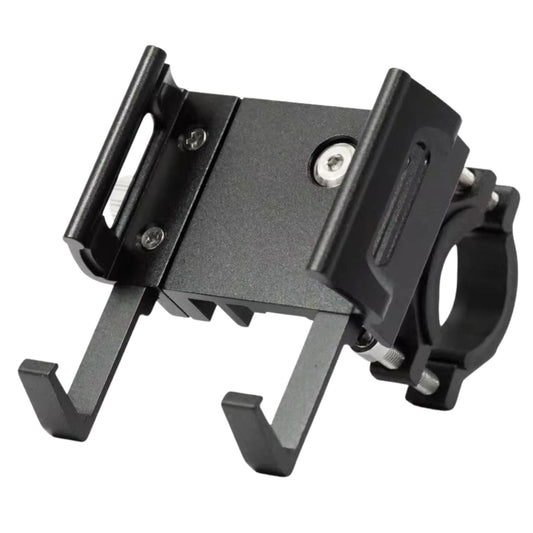 Soporte de celular antigolpes de metal para manubrio de moto, bici o scooter