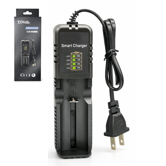 Cargador inteligente universal para baterías de litio 3.7 V con salida USB