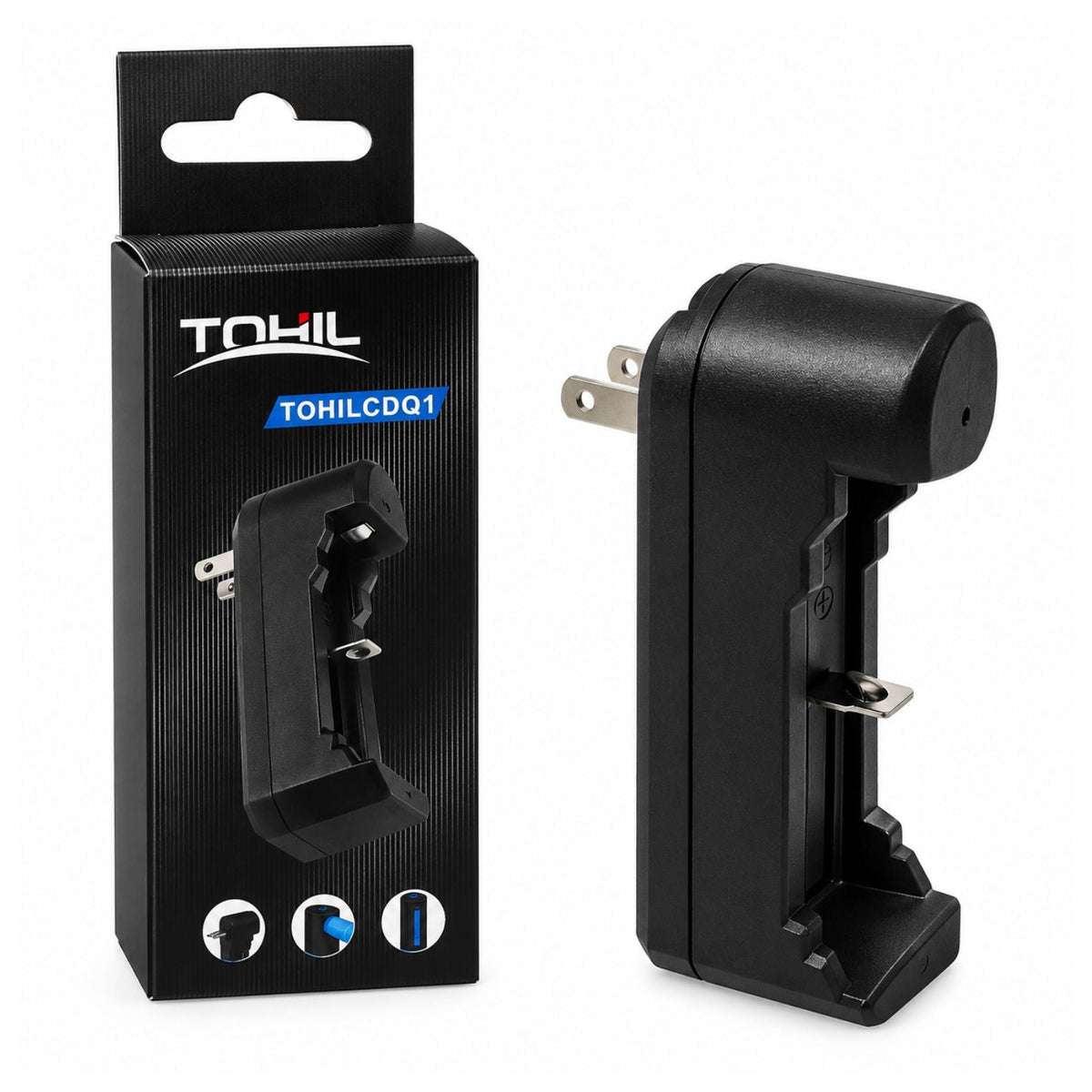 Cargador universal de una bahía para baterías de litio de 3.7 V a 4.2 V
