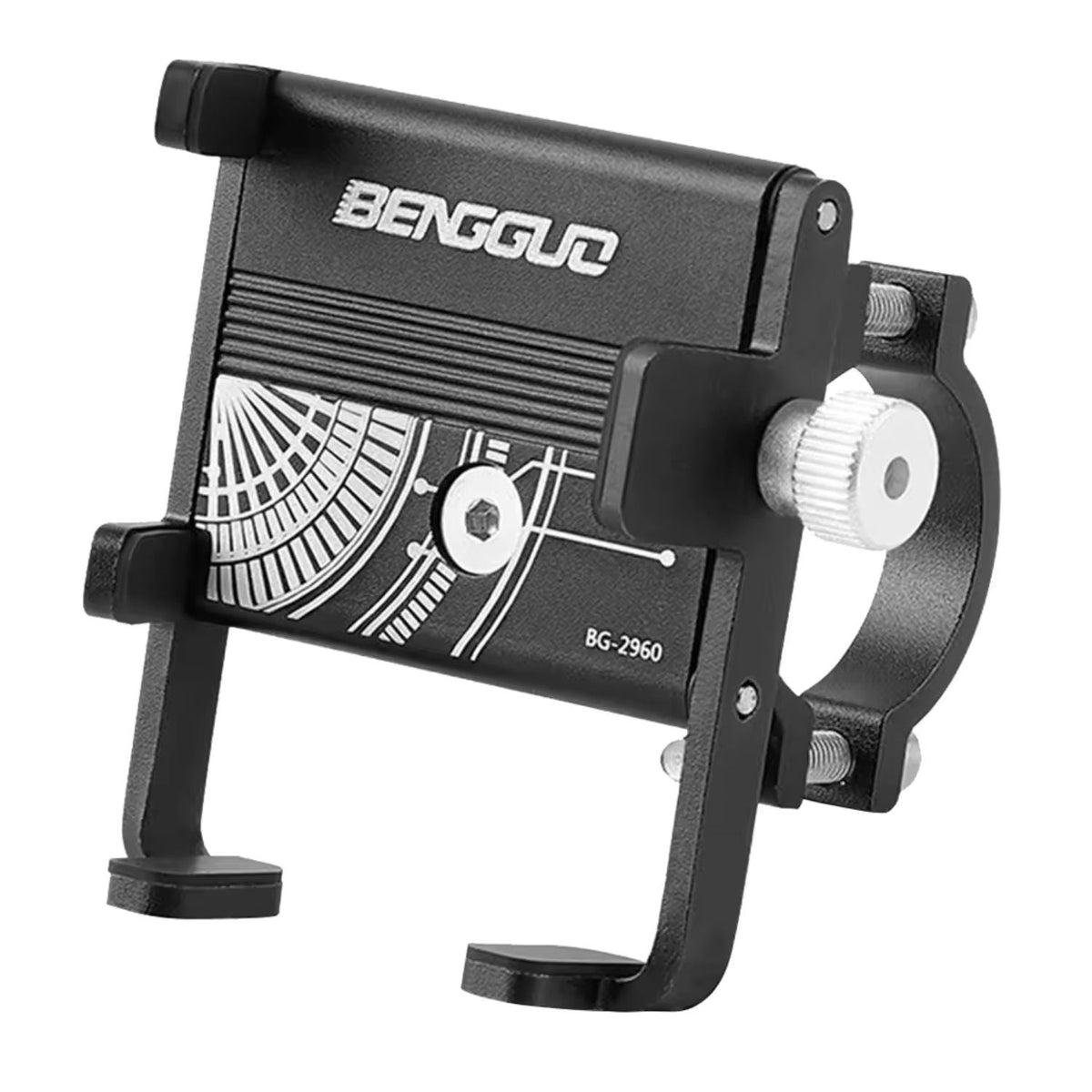 Soporte de celular de aluminio para manubrio, ajustable de 50 a 95 mm