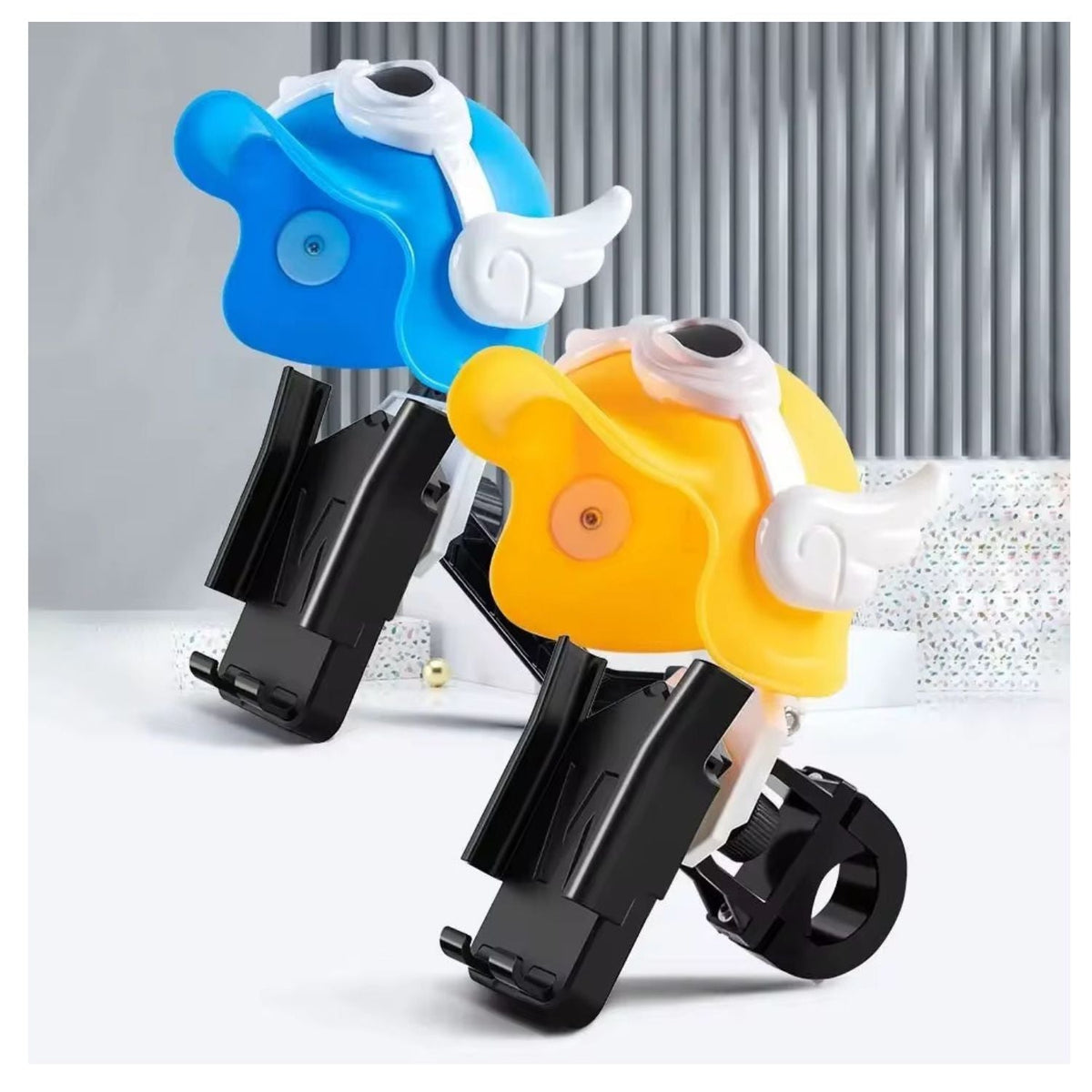 Soporte de celular con pato y casco para moto, bici y scooter - foto 3