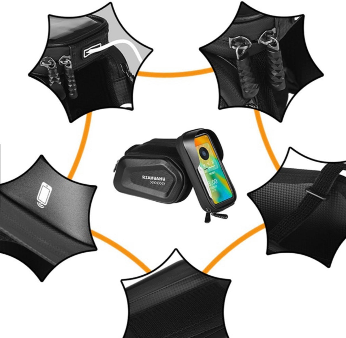 Bolsa para bicicleta con ventana táctil para celular TYA464 - foto 2
