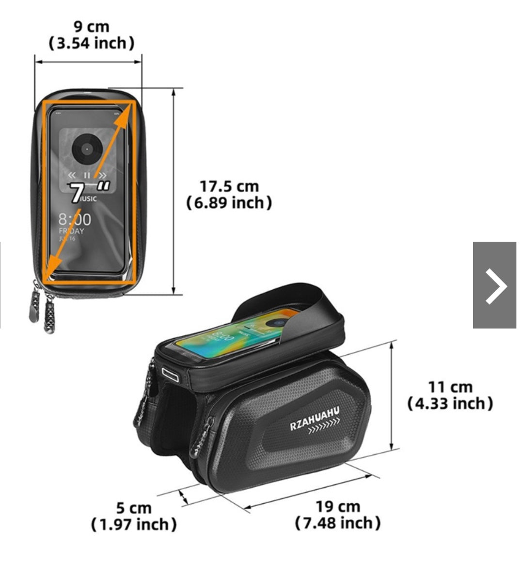 Bolsa para bicicleta con ventana táctil para celular TYA464 - foto 3