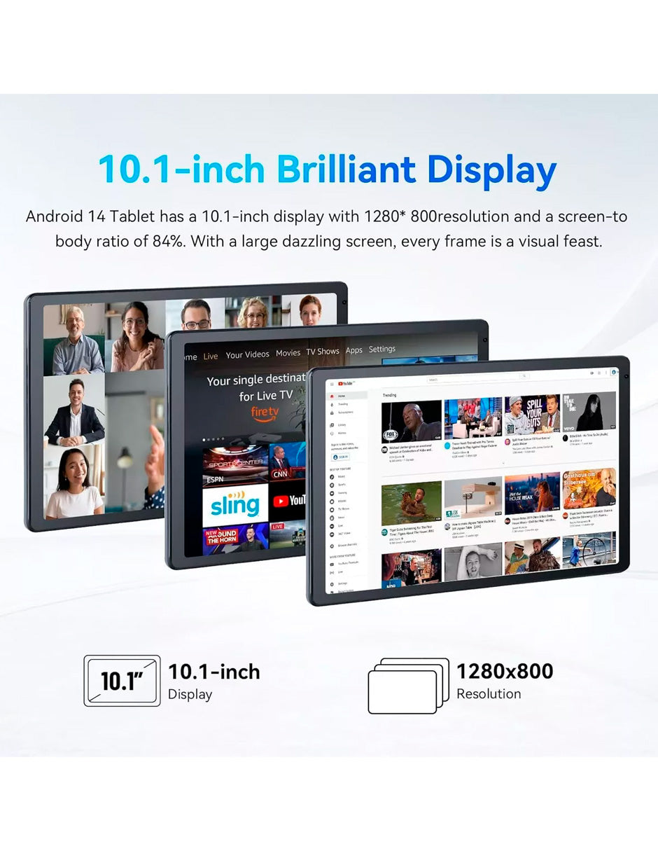 Tablet C107 Gris 120 GB con Android 14