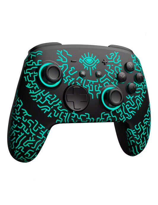 Control Inalámbrico Pro para Nintendo Switch – Iluminación TotK (Tears of the Kingdom) Negro