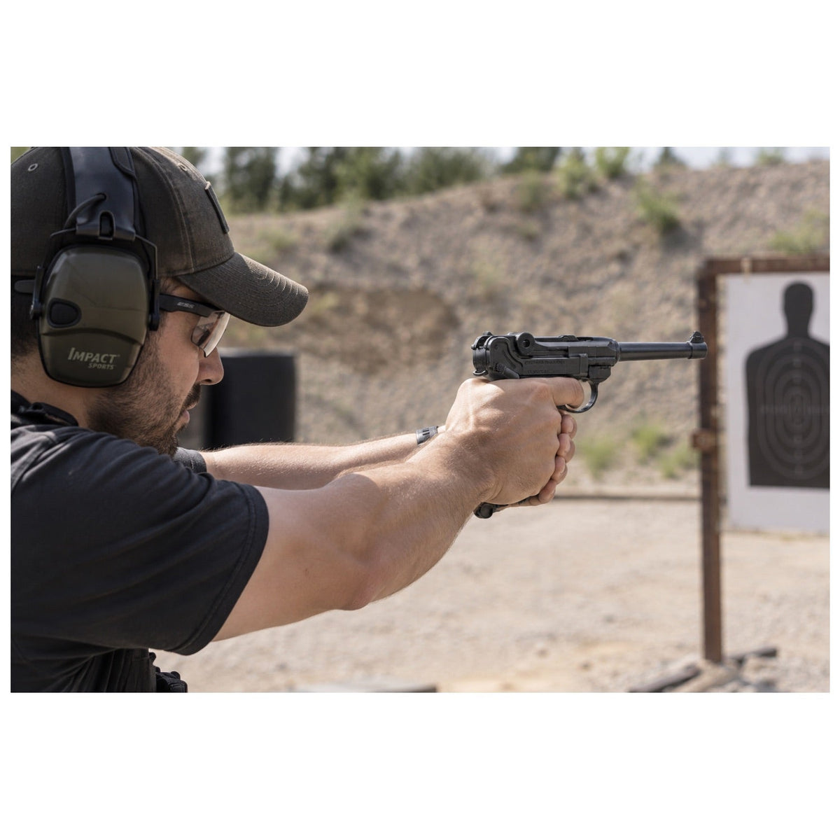 Pistola de aire Umarex Legends P08 CO2 4.5 mm de estilo clásico - foto 5