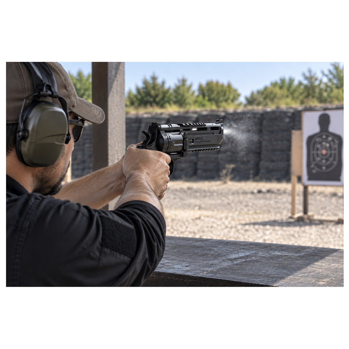 Revólver de aire Brodax .44 Super Magnum CO2 4.5 mm con cañón de 14 cm - foto 4
